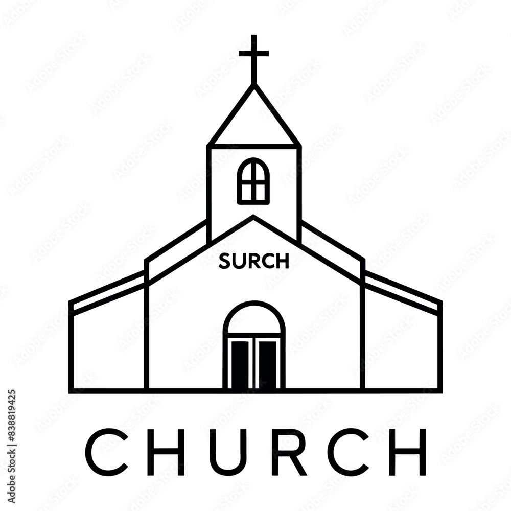 church logo vector art illustration church logo vector art illustration