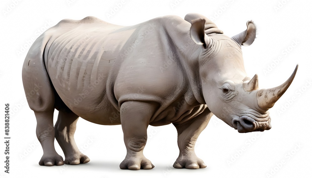 Rhinoceros isolated on white background Rhinoceros isolated on white background