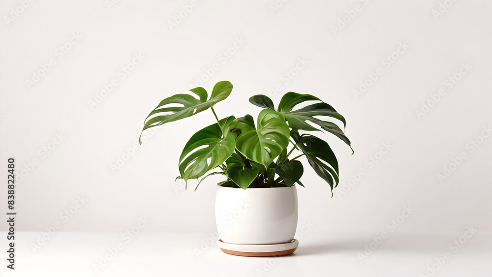 Monstera plant in pot Monstera plant in pot