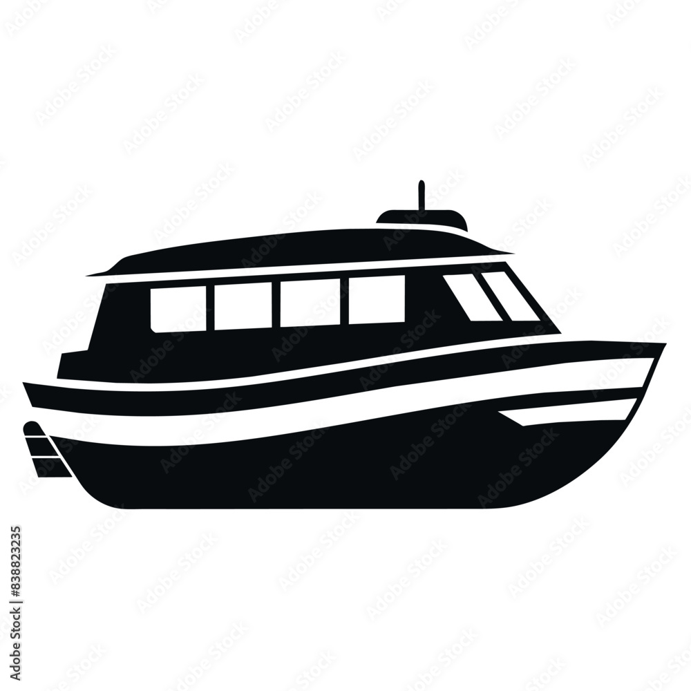 river water taxi flat style silhouette, a water taxi silhouette, isolated white background river water taxi flat style silhouette, a water taxi silhouette, isolated white background
