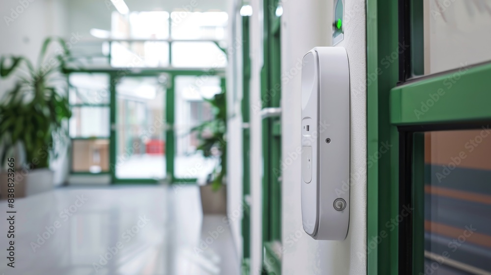school equipped with P-IoT-enabled locks that can secure classrooms and entry points instantly in an emergency, keeping students safe school equipped with P-IoT-enabled locks that can secure classrooms and entry points instantly in an emergency, keeping students safe