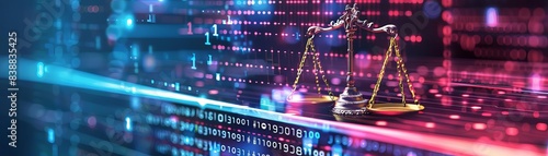 Legal firms using AI for risk management close up, focus on, copy space, vibrant colors, Double exposure silhouette with risk assessment tools