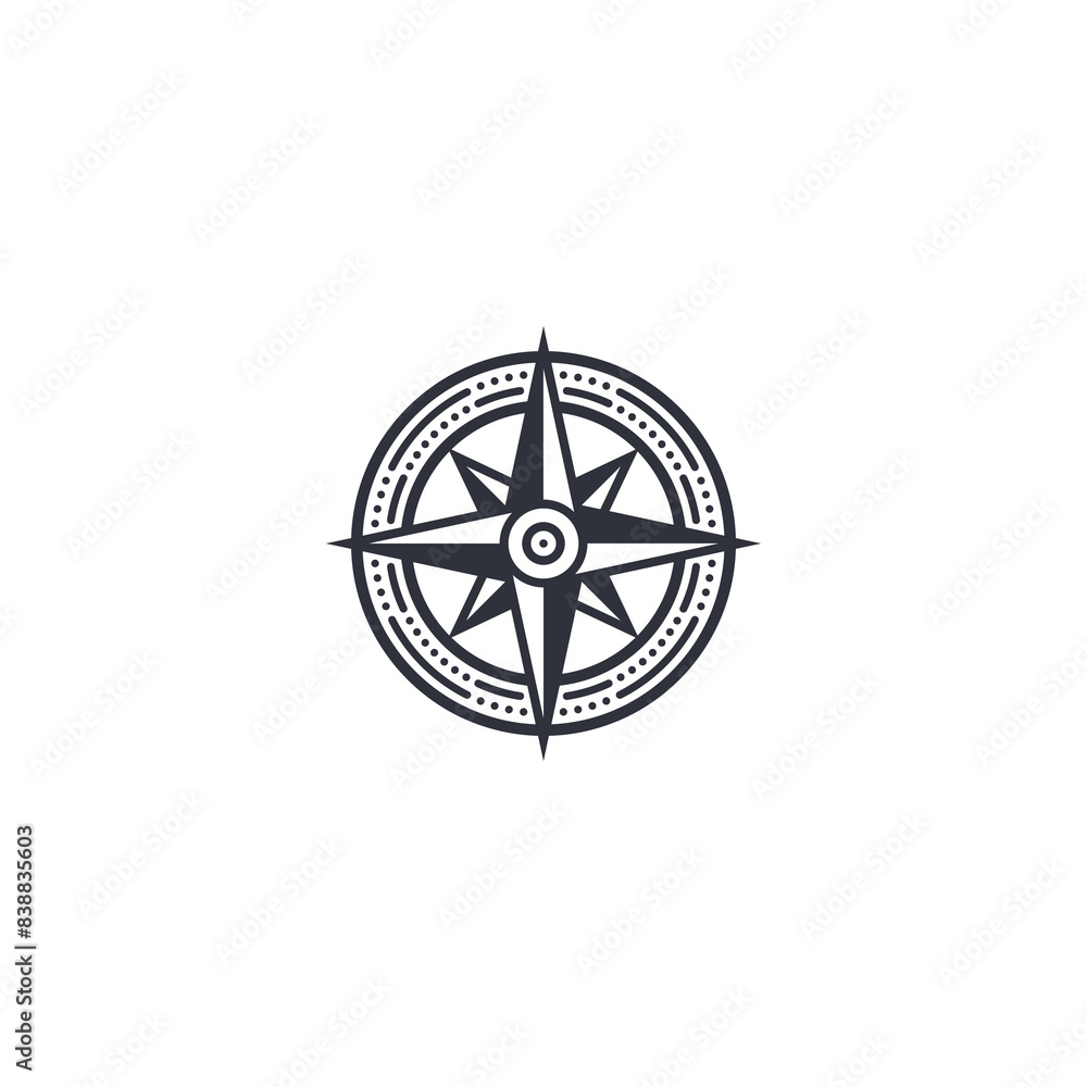 Obraz premium Compass logo design