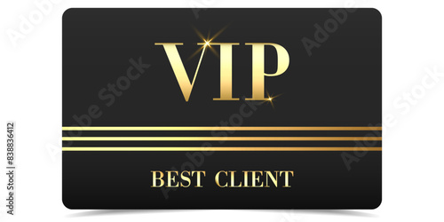 VIP. Vip in abstract style on black background. VIP card. Luxury template design. VIP Invitation. Vip gold ticket. Premium card. 