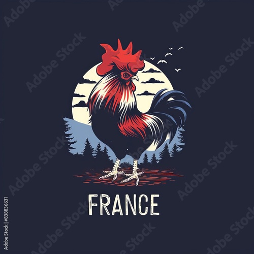 Gallic rooster, national sy...