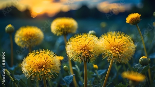 yellow dandelion flower