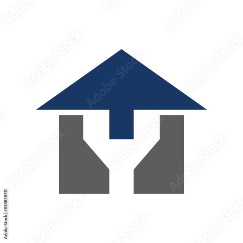 Y letter home logo template