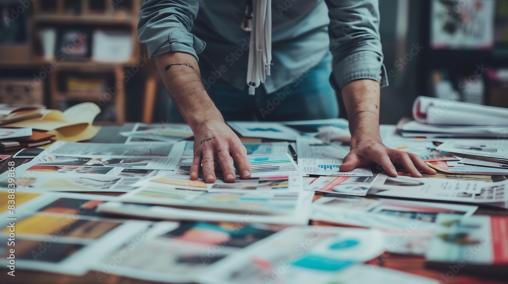 Obraz premium Strategic Planner Devising a Comprehensive Marketing, Strategic planner, devising, comprehensive marketing