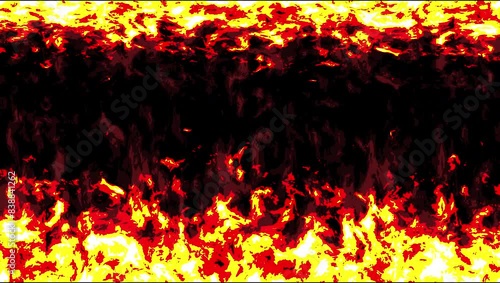 Flame, hell, inferno, burning, flame, scorching heat, black background, flicker, illustration, red, material, caption