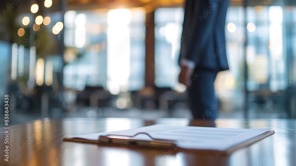 Successful CEO with a Contract, Successful CEO, contract, blurred negotiation, portrait Successful CEO with a Contract, Successful CEO, contract, blurred negotiation, portrait