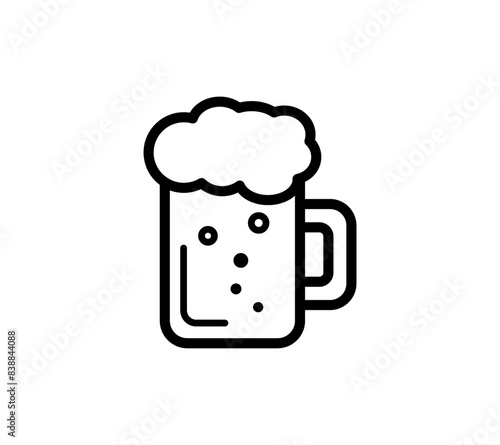 シンプルなビールのイラスト

