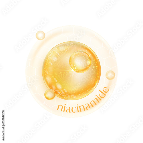 Niacinamide, Niacin, Nicotinnic acid serum Skin Care Cosmetic,  