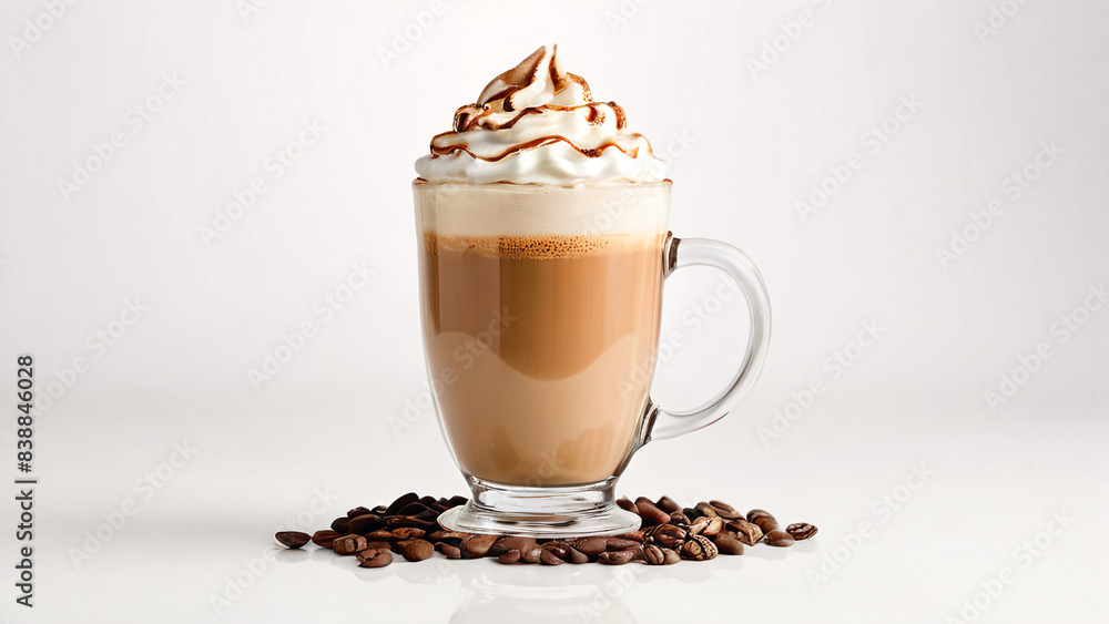 chocolatte ice or coffee ice isolated on white background chocolatte ice or coffee ice isolated on white background