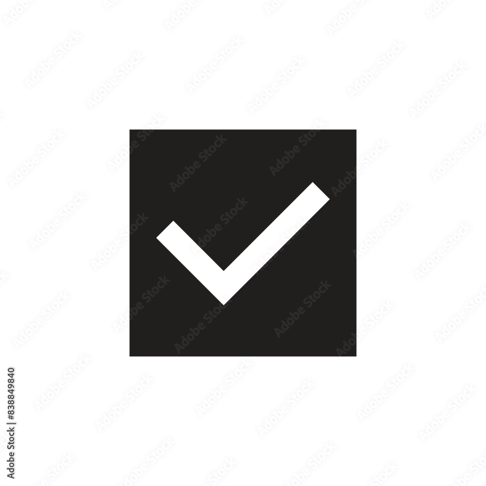 Check mark square icon vector Check mark square icon vector