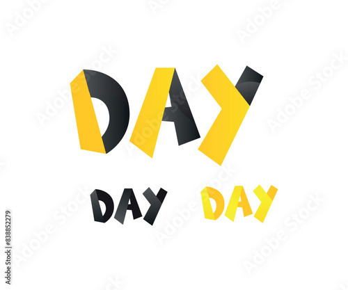 Creative colorful 3D front design vector of PLAY/ ALL/ DAY for title, header, lettering, logo. Free Download Creative colorful 3D front design vector of PLAY/ ALL/ DAY for title, header, lettering, logo. - GFXLoad
