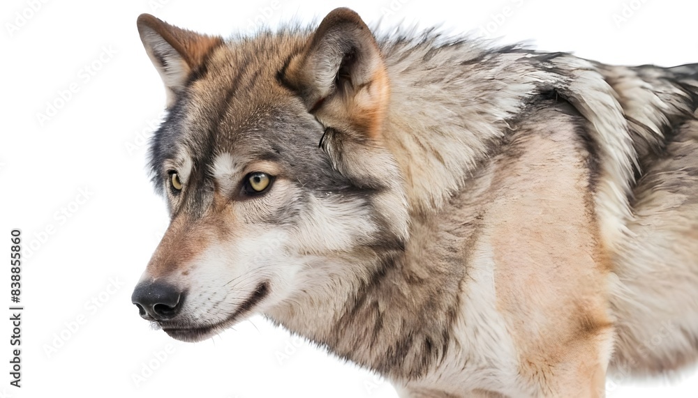 Wolf isolated on white background Wolf isolated on white background