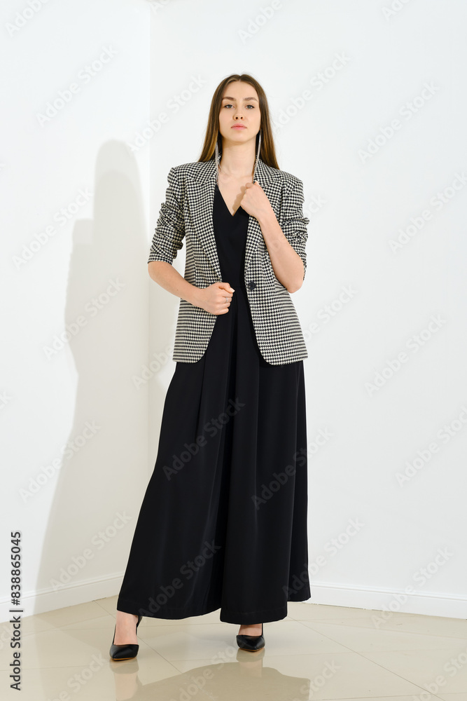 Concept of stylish and feminine corporate outfit Concept of stylish and feminine corporate outfit