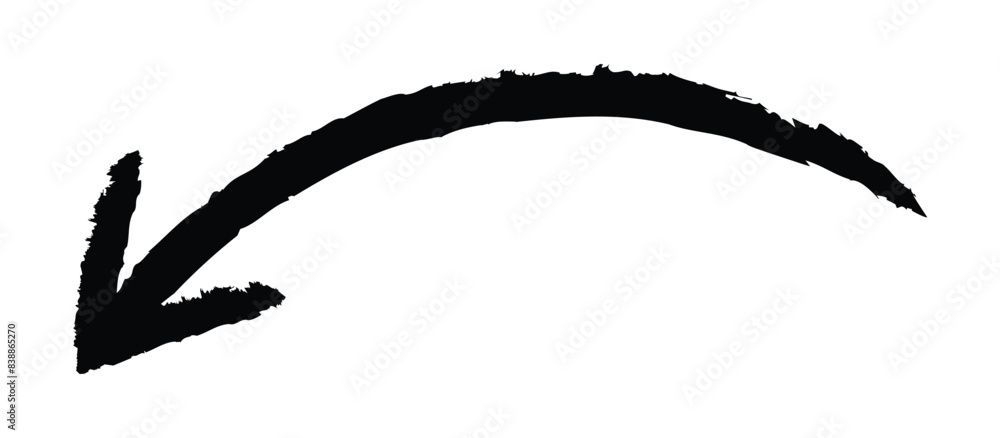 © MKInayem - curved arrow. brush stroke painted, hand drawn down direction arrow. png and vector illustration on transparent background. © MKInayem - curved arrow. brush stroke painted, hand drawn down direction arrow. png and vector illustration on transparent background.