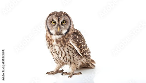 Owl isolated on white background © Tinttrex