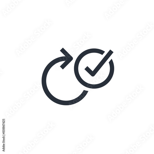 Convenient, like easy.Vector linear icon isolated on white background.