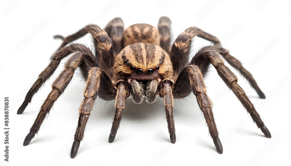 Tarantula isolated on white background Tarantula isolated on white background