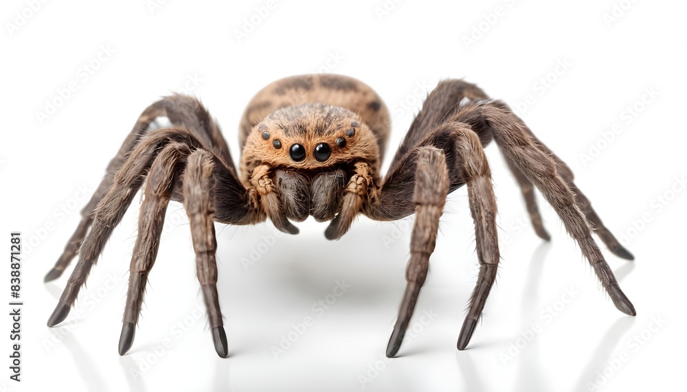 Tarantula isolated on white background Tarantula isolated on white background