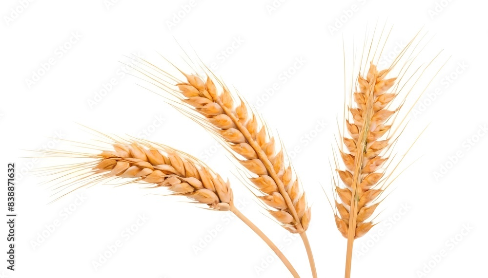 Wheat isolated on white background Wheat isolated on white background