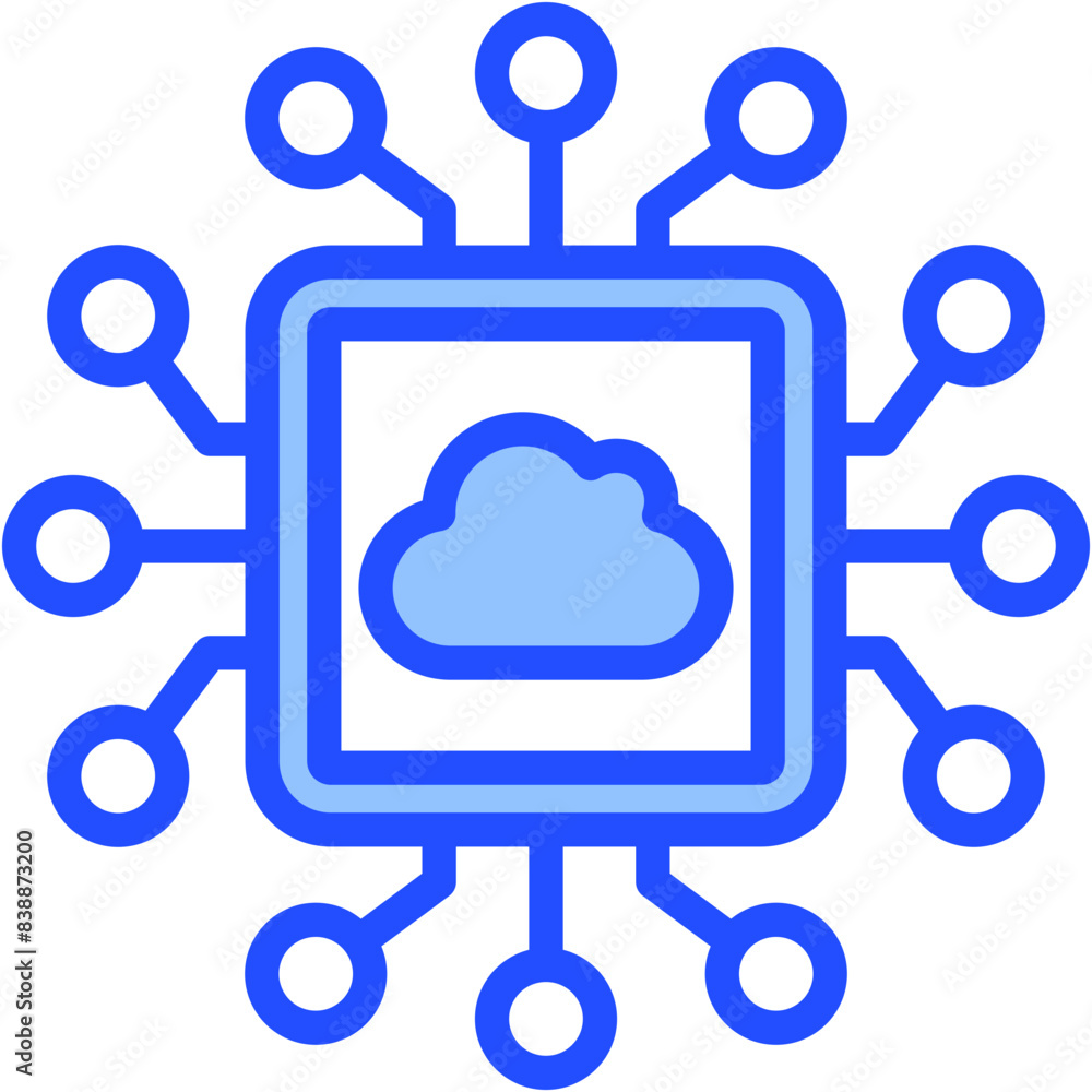 Fototapeta premium Cloud Computing Icon