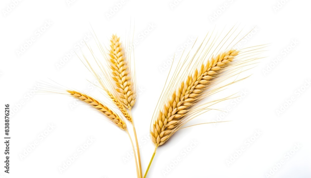 Wheat isolated on white background Wheat isolated on white background