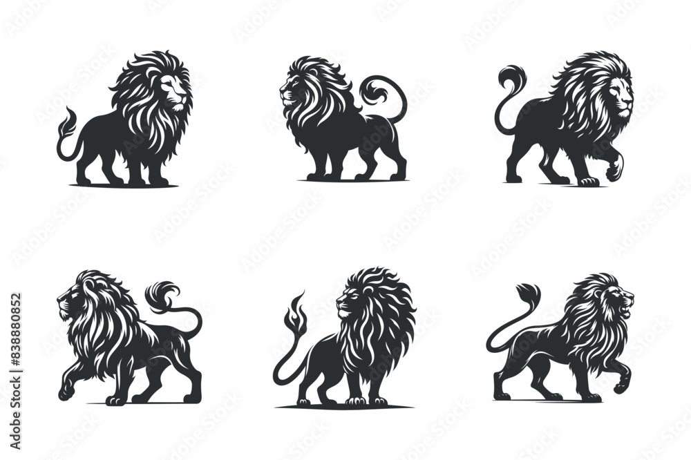 Lion vector silhouette Lion vector silhouette