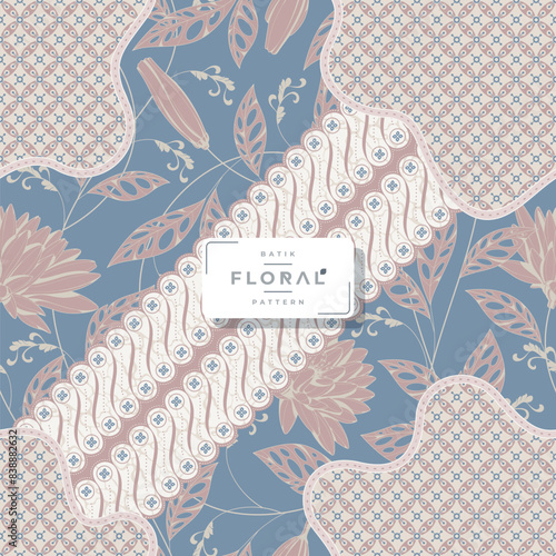 batik floral seamless pattern 23