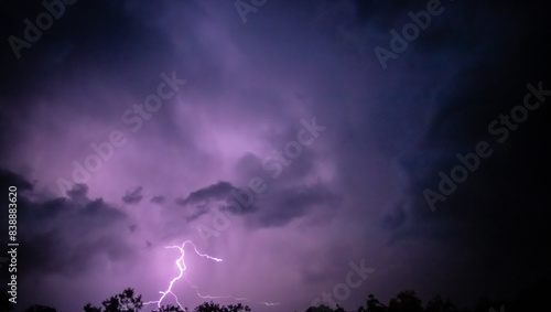 lightning in the sky