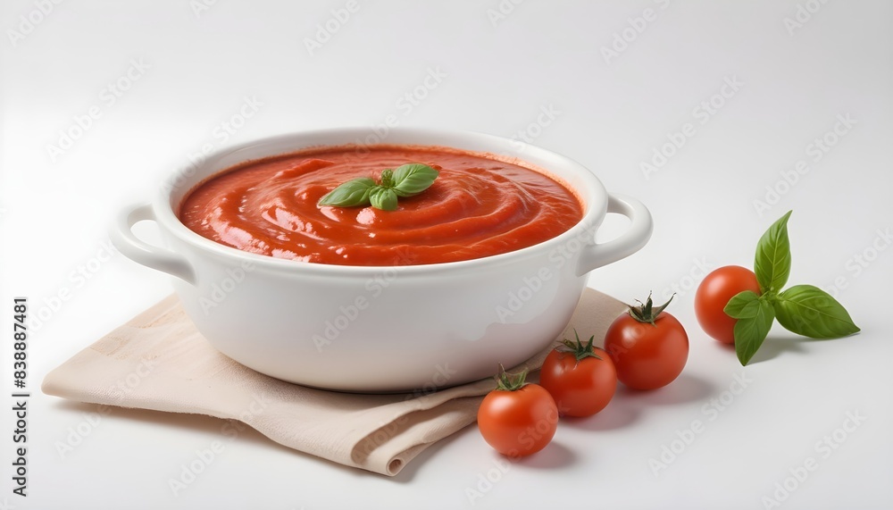 Tomato sauce isolated on white background Tomato sauce isolated on white background