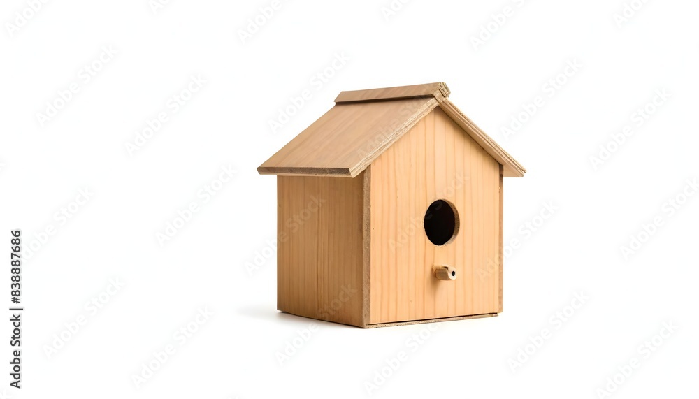 Bird house isolated on white background Bird house isolated on white background