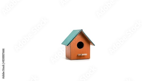 Bird house isolated on white background