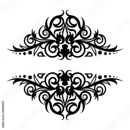ethnic decorative vector element. Ethnic elements, decorative ornaments, traditional