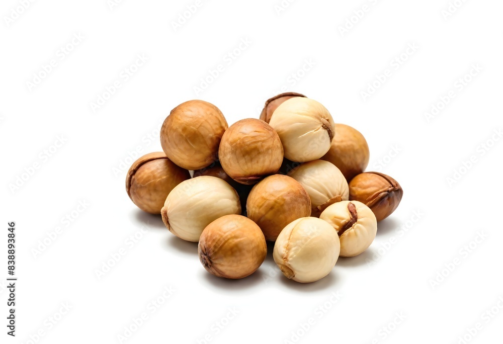 Macademia isolated on white background Macademia isolated on white background