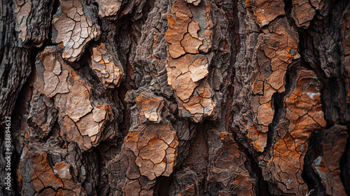Rough bark texture of a tree with natural patterns and details.