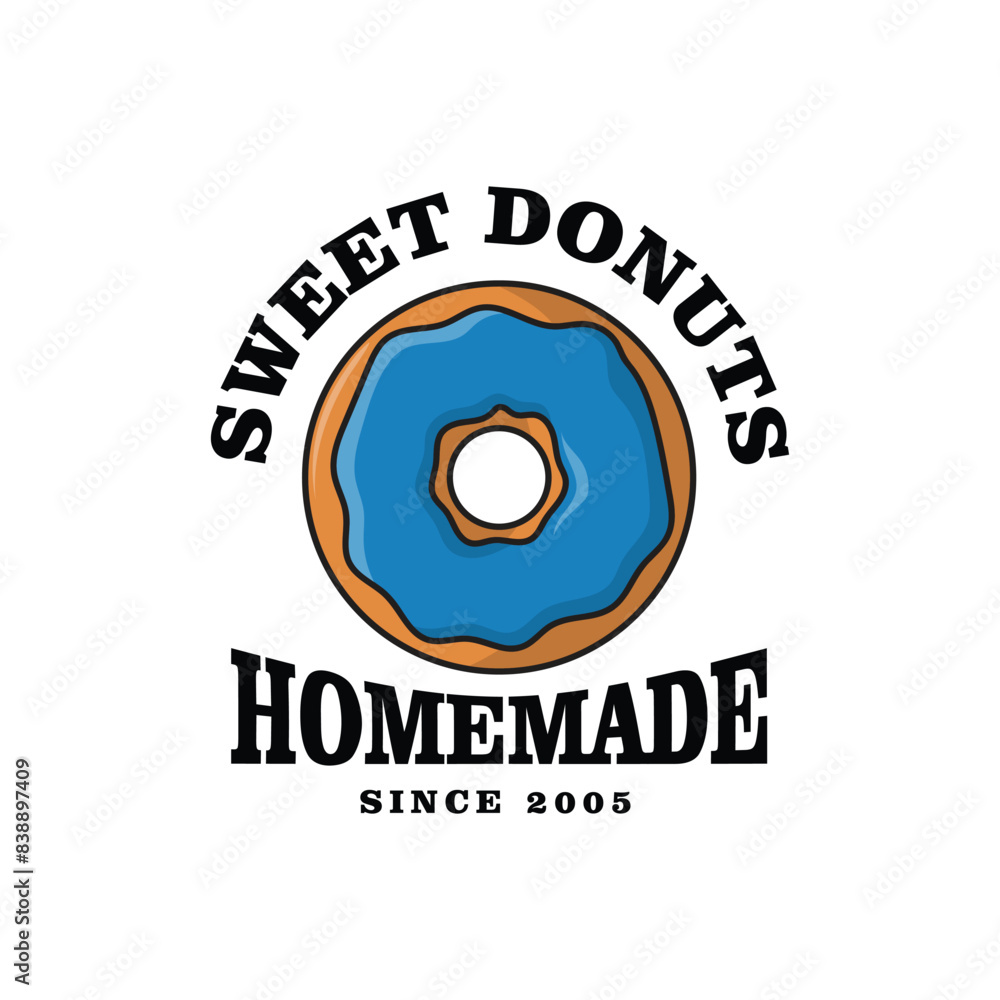 Bakery Donuts Shop Home Made Logo Set Bakery Donuts Shop Home Made Logo Set