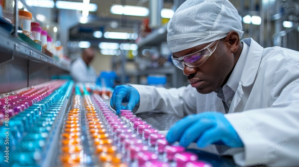 Obraz premium Medical Researchers Develop Drugs