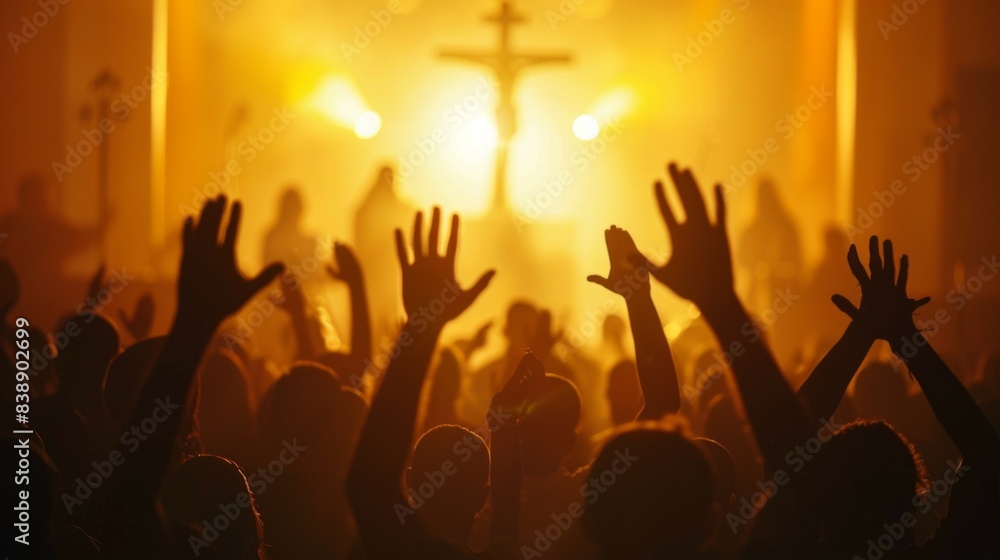 Christian worship background illustration generated by ai Christian worship background illustration generated by ai