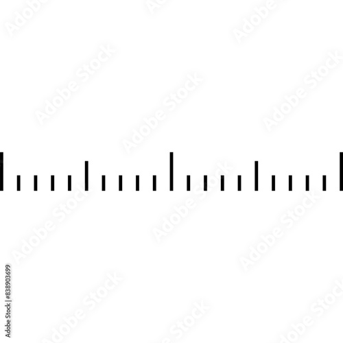 Measurement scale. Roulette. Centimeters Icon