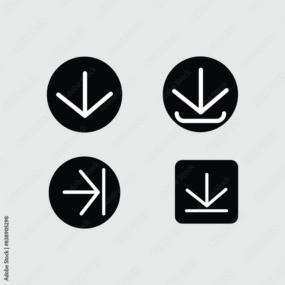 Download vector icon,symbol arrow button for apps and website Download vector icon,symbol arrow button for apps and website