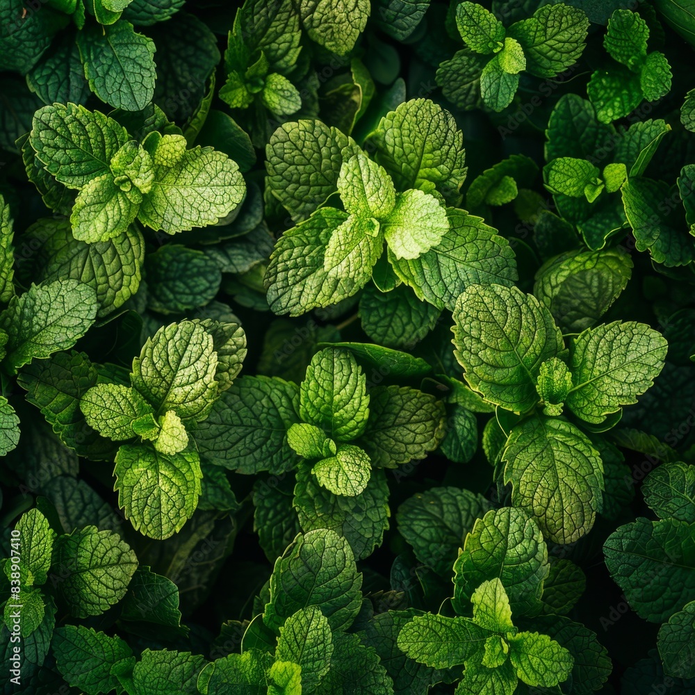 Many mint leaves texture background, fragrant spices pattern, Mentha piperita mockup, peppermint banner Many mint leaves texture background, fragrant spices pattern, Mentha piperita mockup, peppermint banner