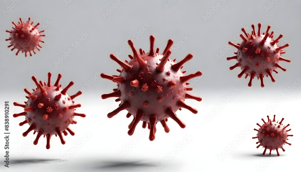 Virus isolated on white background Virus isolated on white background