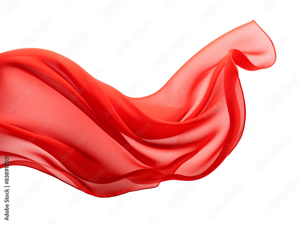 a red fabric in the wind a red fabric in the wind