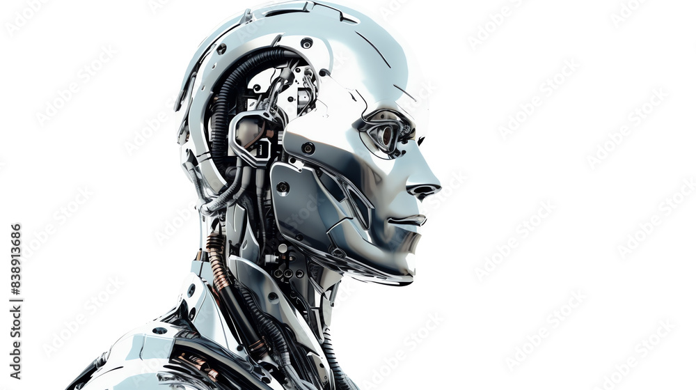 Fototapeta premium a close up of a robot