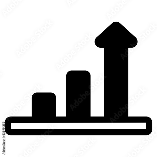 statistical growth bar chart icon