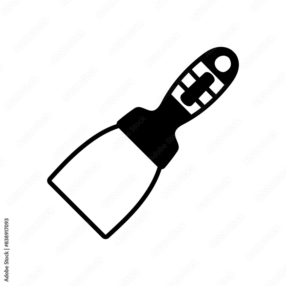 Putty knives Glyph Icon, Vector illustration Putty knives Glyph Icon, Vector illustration