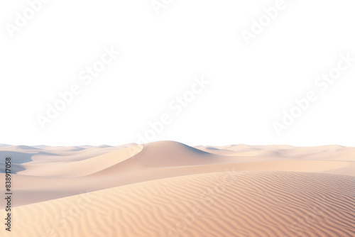 Whispering Sands of the Infinite Desert on a White or Clear Surface PNG Transparent Background.